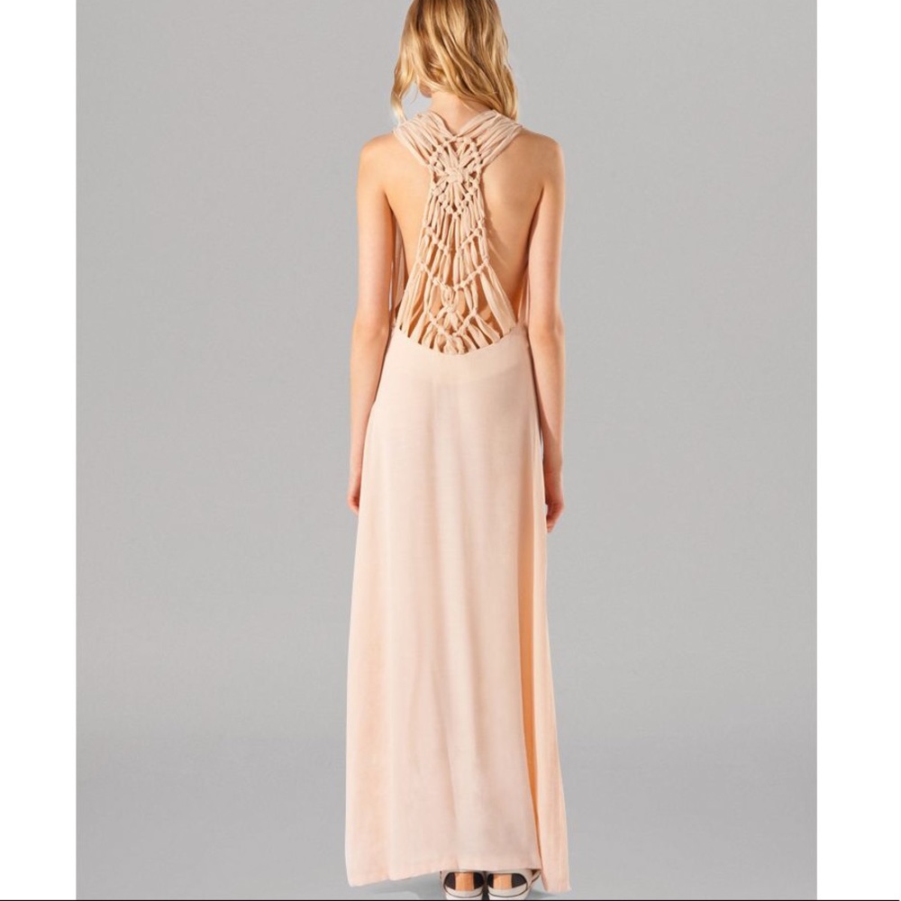 Maje Armance Maxi Halter Dress